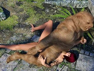 Babi serangan Monster & kasar mengongkek Awek 3D Hottie! Seks dengan Monsters 3DX