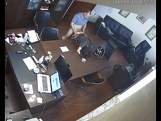 Russian Chief Fucks Secretary At Office Hidden Cam