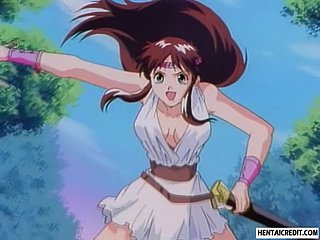 Caught hentai babe