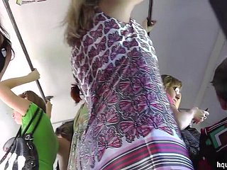 Culo caliente expuesto en video upskirt
