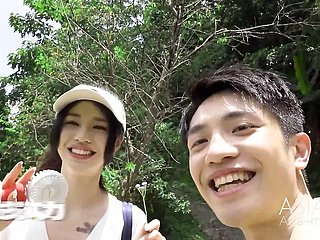 Trailer- Primeira vez acampamento especial Ep3- Qing Jiao- MTVQ19-EP3- Melhor vídeo pornô da Ásia Extreme