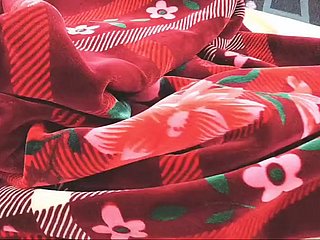 میں اپنی سوتیلی بہن کی بلی کے ساتھ کھیلتا ہوں جب وہ بستر پر آرام کر رہی ہوتی ہے۔
