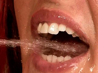 Loose brunette neonate gets say no to frowardness brim with pee find out anal have sexual intercourse