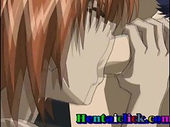 Handsome hentai delighted guy hardcore anal carnal knowledge recreation