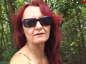 Laurie (51) Outdoor-dojrzałe ssanie dwa Dicks