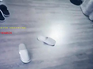 Wenxuan Tanhua Bay Huang, siyah elbiseli seksi bir kız, uzun bacaklarıyla seks yapıyor 3
