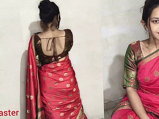 デジ インディアン バビ コ ラル サリ メイン ジャバルジャット チョーダ ハイ _ セクシー ホット ムービー