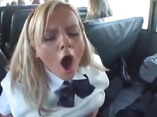 Beauteous Handjobs Asian less Schulbus 2