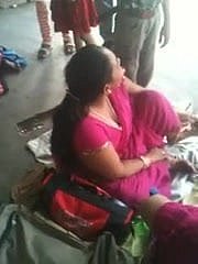 Prexy Indian MILF on a Railway station 2 (o) (o)