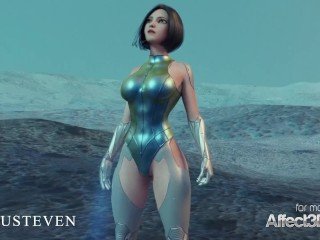 Chunky Tits Angelita fucked wits a monster in a 3d innervation